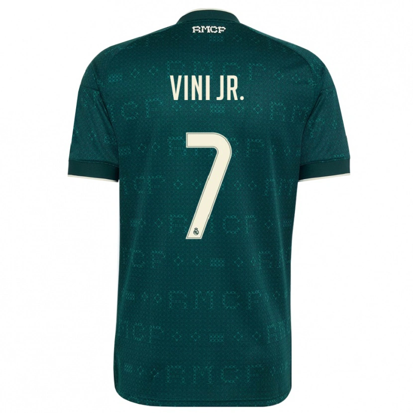 Danxen Kinder Vinicius Junior #7 Dunkelgrauweiß Auswärtstrikot Trikot 2026/27 T-Shirt Österreich