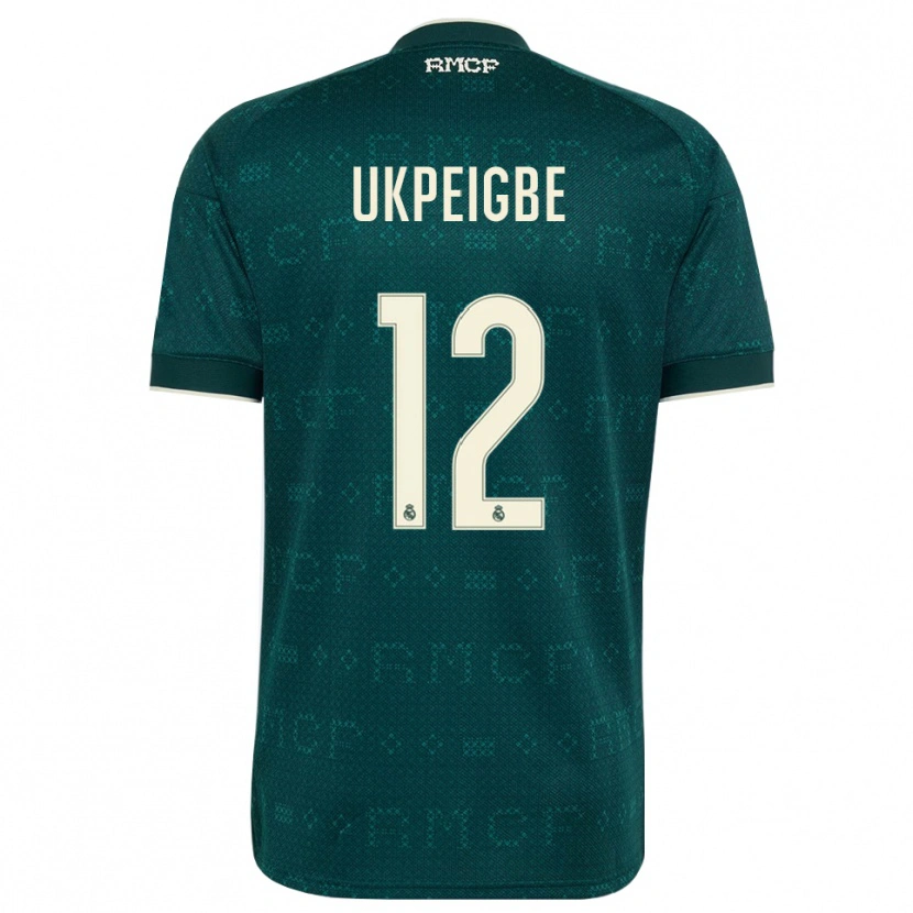 Danxen Kinder Melvin Ukpeigbe #12 Dunkelgrauweiß Auswärtstrikot Trikot 2026/27 T-Shirt Österreich