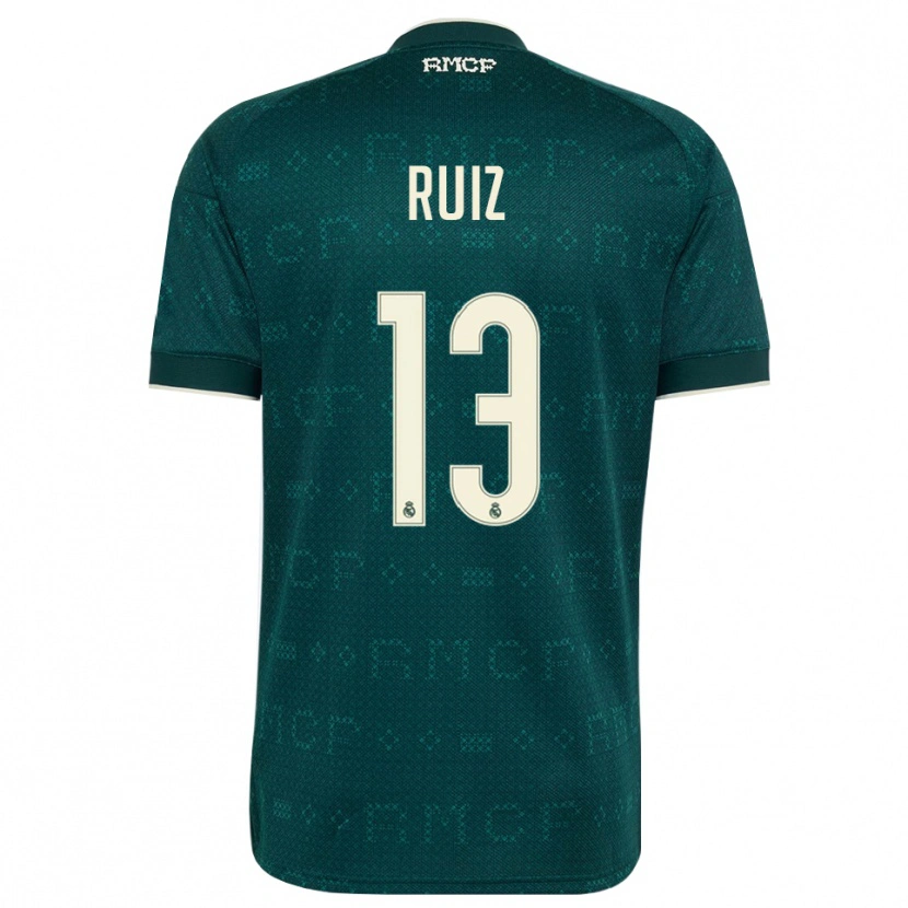 Danxen Kinder Guillermo Ruiz #13 Dunkelgrauweiß Auswärtstrikot Trikot 2026/27 T-Shirt Österreich