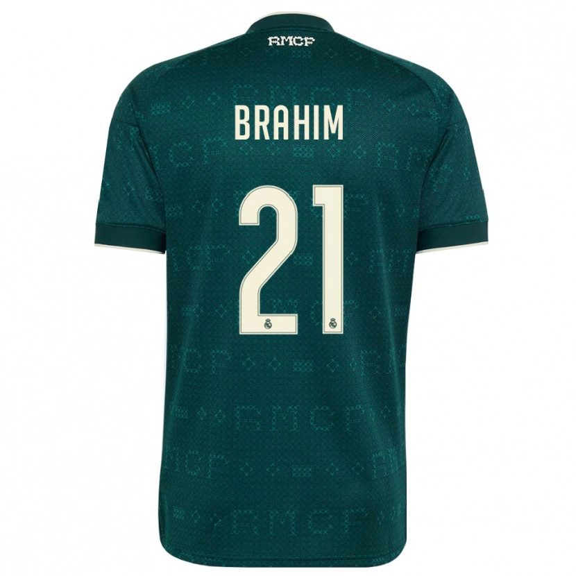 Danxen Kinder Brahim Díaz #21 Dunkelgrauweiß Auswärtstrikot Trikot 2026/27 T-Shirt Österreich