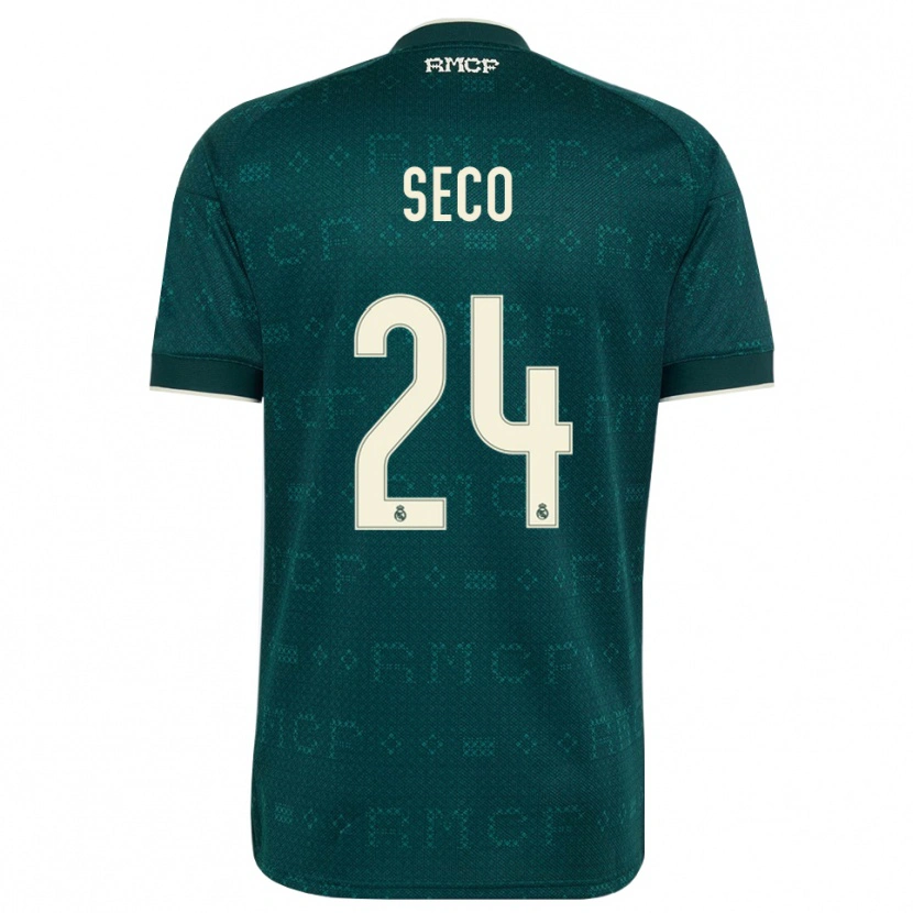 Danxen Kinder Ferran Seco #24 Dunkelgrauweiß Auswärtstrikot Trikot 2026/27 T-Shirt Österreich
