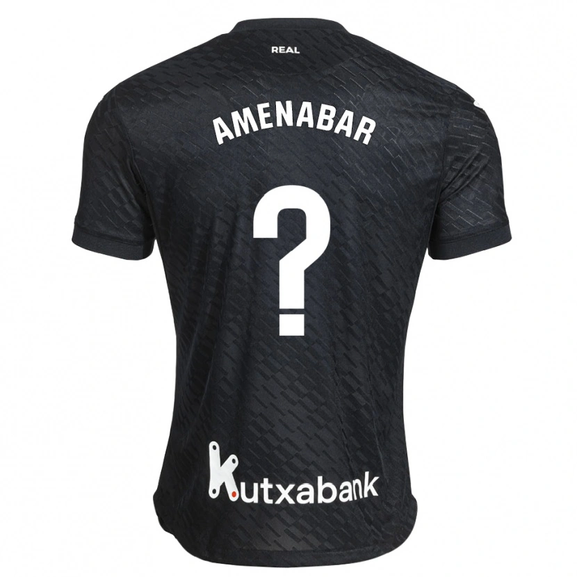 Danxen Kinder Aritz Amenabar #0 Schwarz Weiß Auswärtstrikot Trikot 2026/27 T-Shirt Österreich