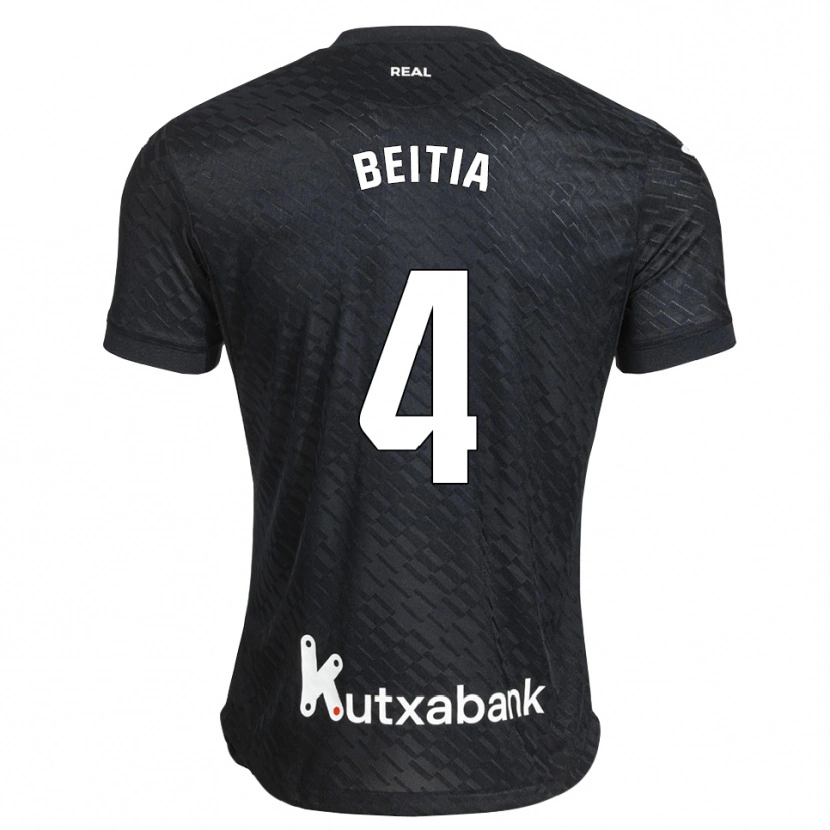 Danxen Kinder Luken Beitia #4 Schwarz Weiß Auswärtstrikot Trikot 2026/27 T-Shirt Österreich