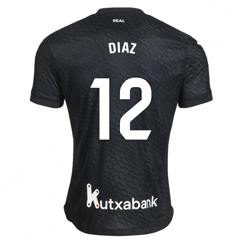 Danxen Kinder Ekain Díaz #12 Schwarz Weiß Auswärtstrikot Trikot 2026/27 T-Shirt Österreich