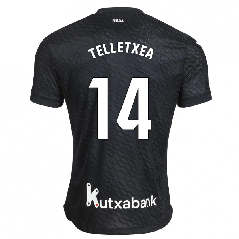 Danxen Kinder Oihan Telletxea #14 Schwarz Weiß Auswärtstrikot Trikot 2026/27 T-Shirt Österreich