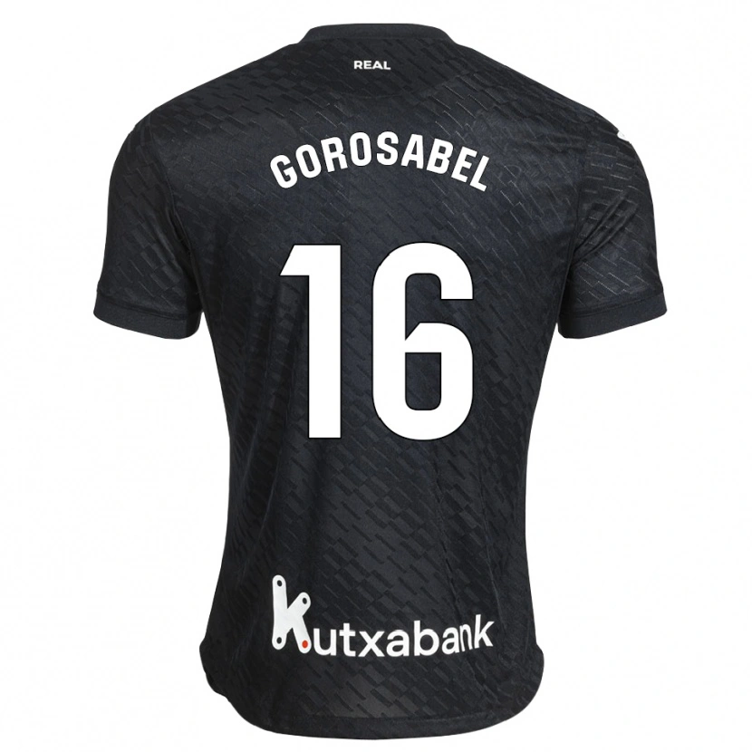 Danxen Kinder Gorka Gorosabel #16 Schwarz Weiß Auswärtstrikot Trikot 2026/27 T-Shirt Österreich