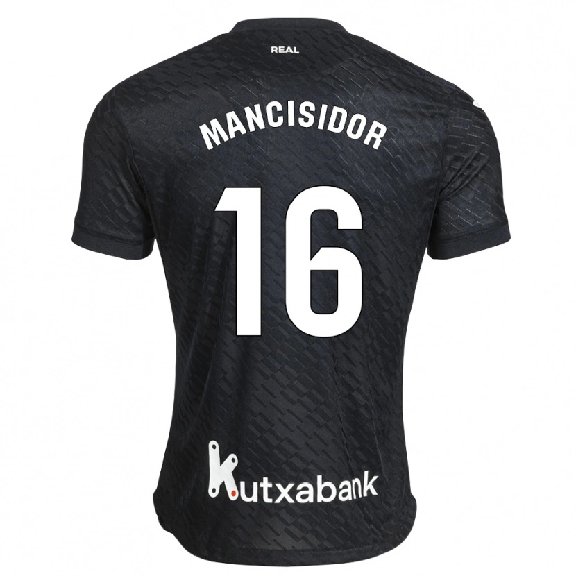 Danxen Kinder Beñat Mancisidor #16 Schwarz Weiß Auswärtstrikot Trikot 2026/27 T-Shirt Österreich