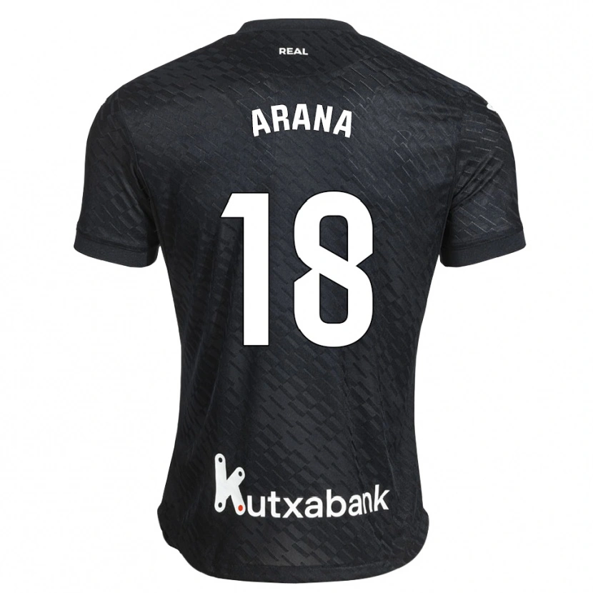 Danxen Kinder Pello Arana #18 Schwarz Weiß Auswärtstrikot Trikot 2026/27 T-Shirt Österreich