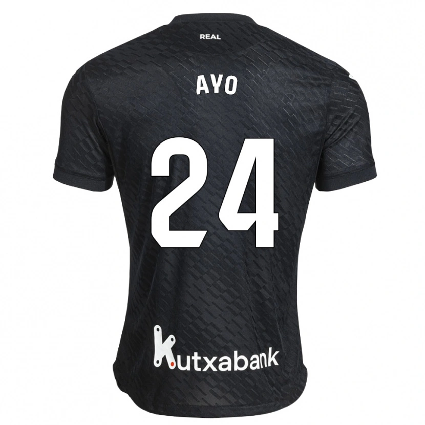 Danxen Kinder Unax Ayo #24 Schwarz Weiß Auswärtstrikot Trikot 2026/27 T-Shirt Österreich