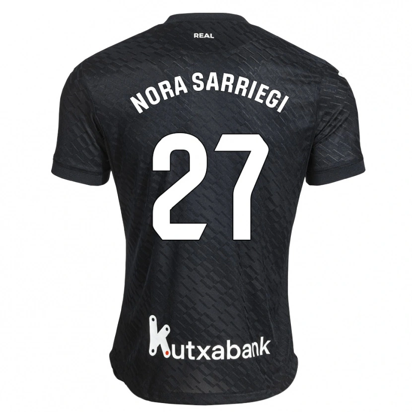 Danxen Kinder Nora Sarriegi Galdos #27 Schwarz Weiß Auswärtstrikot Trikot 2026/27 T-Shirt Österreich