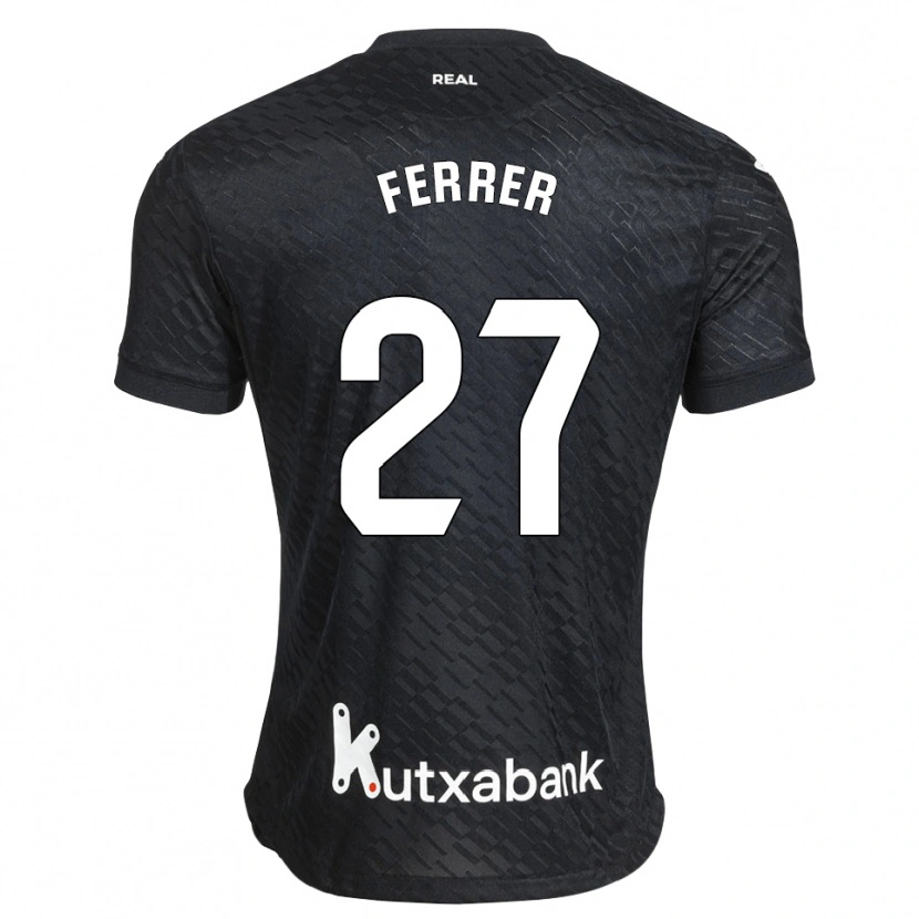 Danxen Kinder Iker Ferrer #27 Schwarz Weiß Auswärtstrikot Trikot 2026/27 T-Shirt Österreich