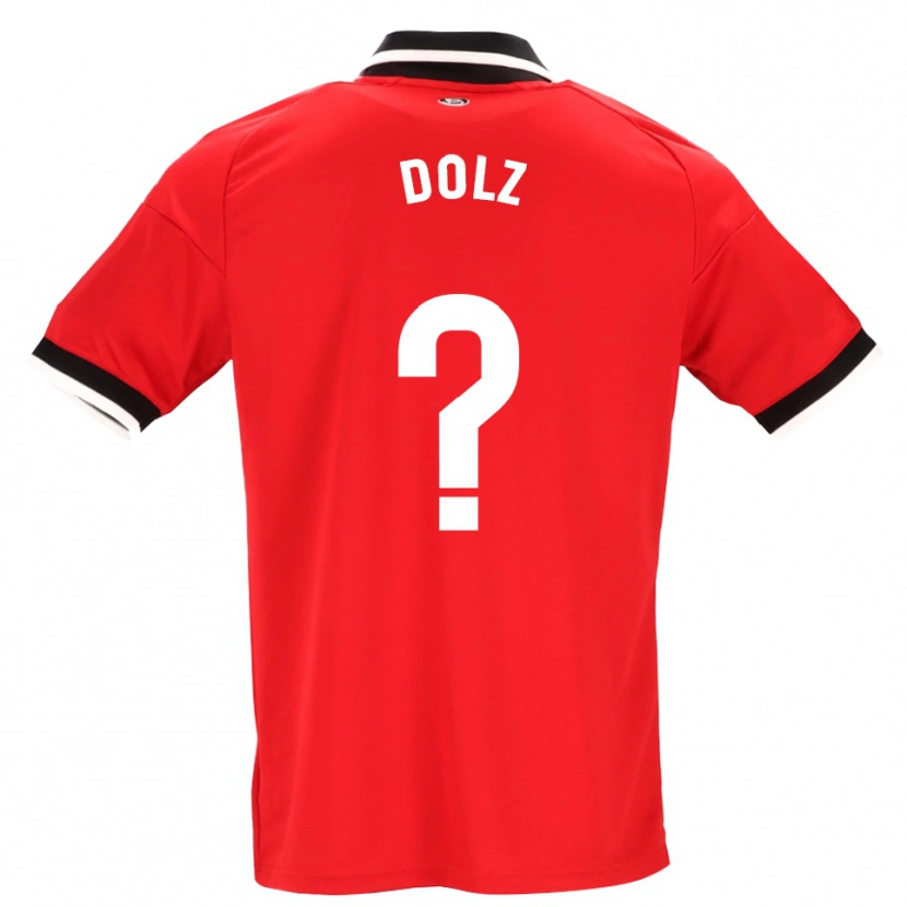 Danxen Kinder Marc Dolz #0 Schwarz Weiß Rot Auswärtstrikot Trikot 2026/27 T-Shirt Österreich