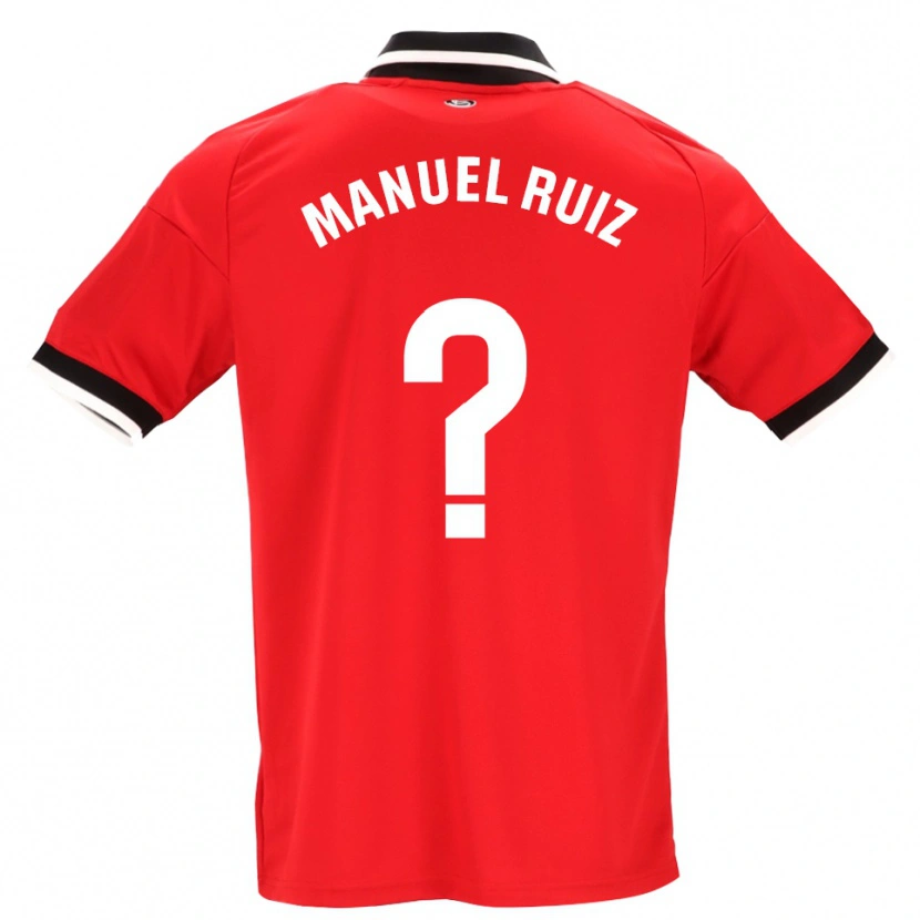 Danxen Kinder José Manuel Ruiz #0 Schwarz Weiß Rot Auswärtstrikot Trikot 2026/27 T-Shirt Österreich