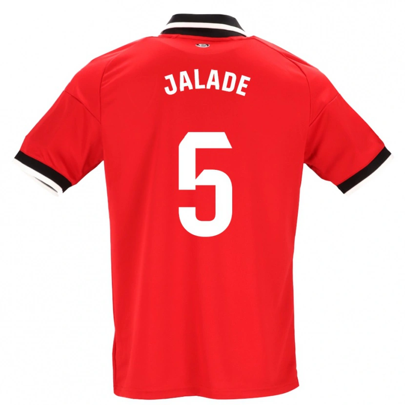 Danxen Kinder Robert Jalade #5 Schwarz Weiß Rot Auswärtstrikot Trikot 2026/27 T-Shirt Österreich