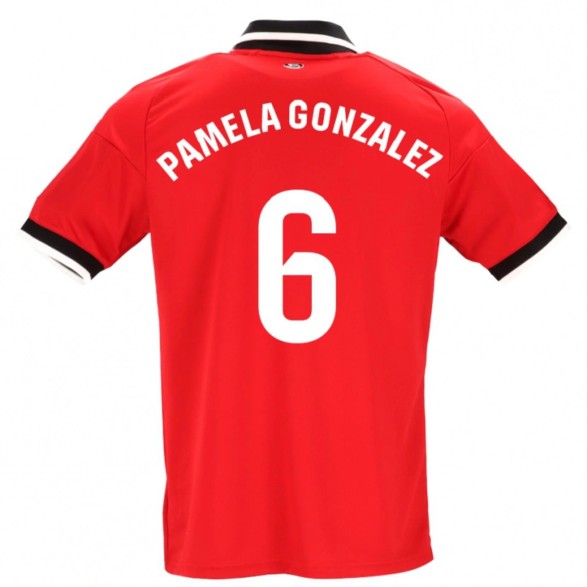 Danxen Kinder Cinthia Pamela González Medina #6 Schwarz Weiß Rot Auswärtstrikot Trikot 2026/27 T-Shirt Österreich