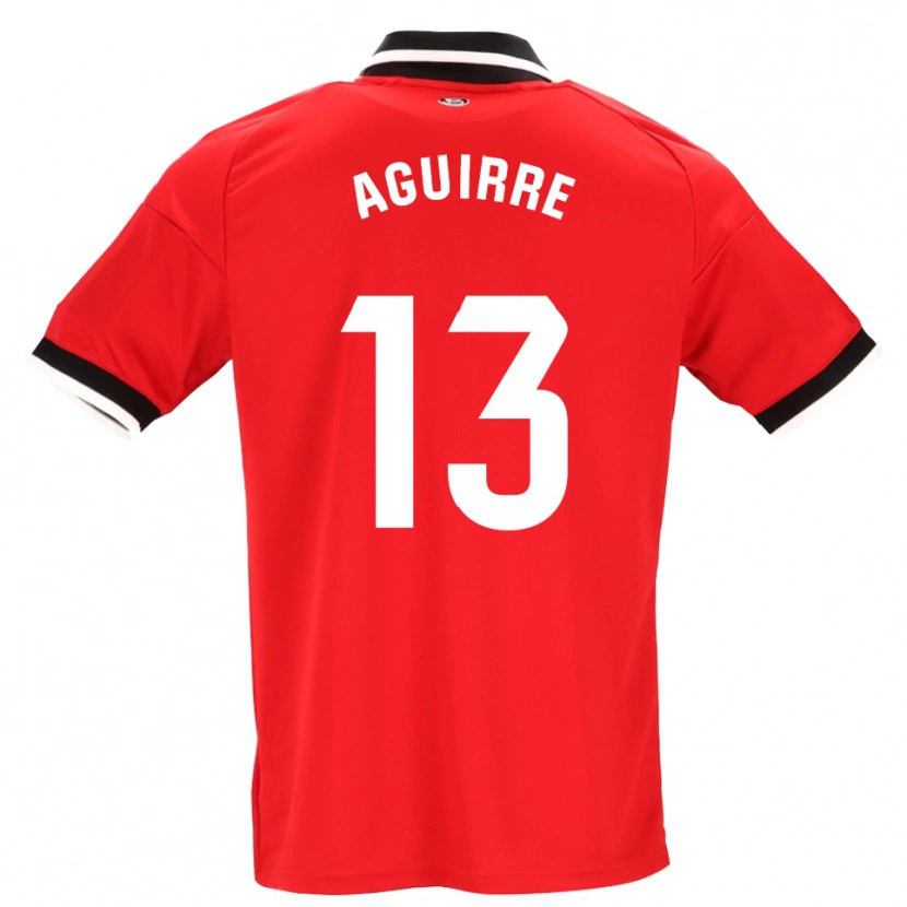 Danxen Kinder Yolanda Aguirre #13 Schwarz Weiß Rot Auswärtstrikot Trikot 2026/27 T-Shirt Österreich