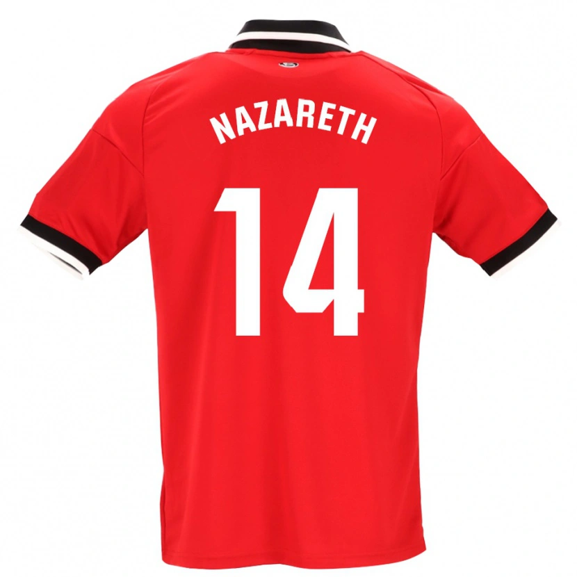 Danxen Kinder Nazareth Martín #14 Schwarz Weiß Rot Auswärtstrikot Trikot 2026/27 T-Shirt Österreich