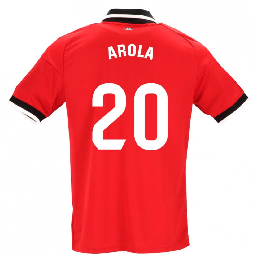 Danxen Kinder Arola Aparicio Gili #20 Schwarz Weiß Rot Auswärtstrikot Trikot 2026/27 T-Shirt Österreich