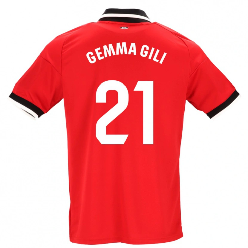 Danxen Kinder Gemma Gili Giner #21 Schwarz Weiß Rot Auswärtstrikot Trikot 2026/27 T-Shirt Österreich