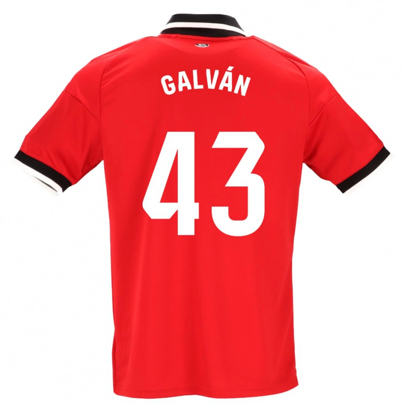 Danxen Kinder Arnaudis Galván #43 Schwarz Weiß Rot Auswärtstrikot Trikot 2026/27 T-Shirt Österreich