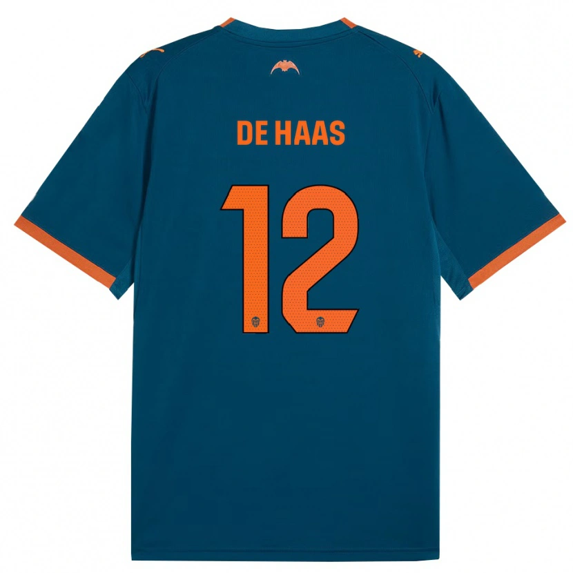 Danxen Kinder Justin De Haas #12 Stahlblau Orange Auswärtstrikot Trikot 2026/27 T-Shirt Österreich