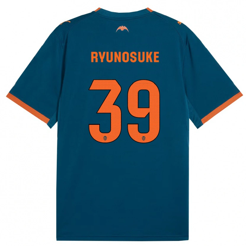 Danxen Kinder Ryunosuke Sato #39 Stahlblau Orange Auswärtstrikot Trikot 2026/27 T-Shirt Österreich