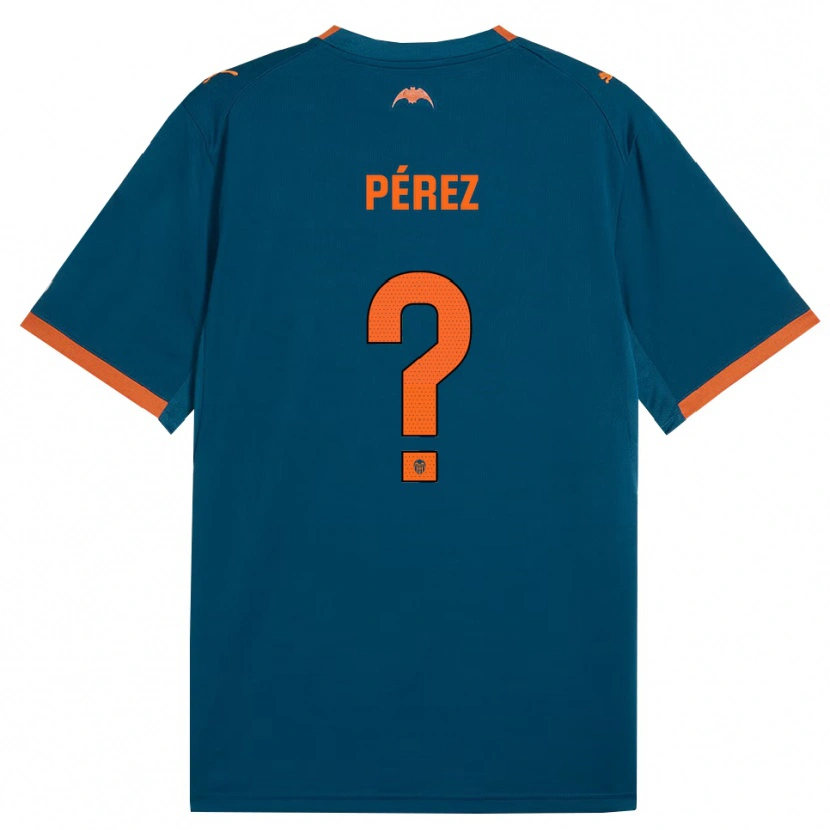 Danxen Kinder Ricar Pérez #0 Stahlblau Orange Auswärtstrikot Trikot 2026/27 T-Shirt Österreich