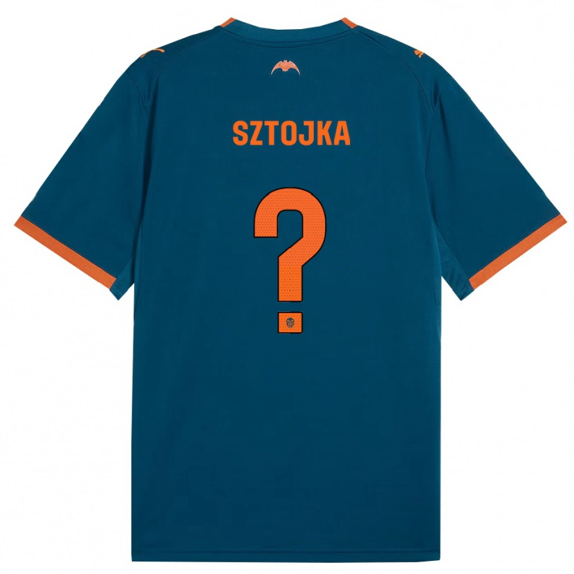 Danxen Kinder Márk Sztojka #0 Stahlblau Orange Auswärtstrikot Trikot 2026/27 T-Shirt Österreich