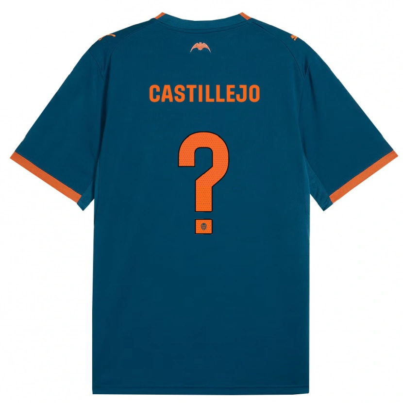 Danxen Kinder Samu Castillejo #0 Stahlblau Orange Auswärtstrikot Trikot 2026/27 T-Shirt Österreich
