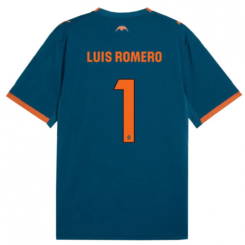 Danxen Kinder Luis Romero #1 Stahlblau Orange Auswärtstrikot Trikot 2026/27 T-Shirt Österreich
