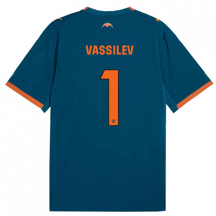 Danxen Kinder David Vassilev #1 Stahlblau Orange Auswärtstrikot Trikot 2026/27 T-Shirt Österreich