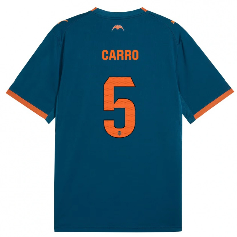 Danxen Kinder Marta Carro #5 Stahlblau Orange Auswärtstrikot Trikot 2026/27 T-Shirt Österreich