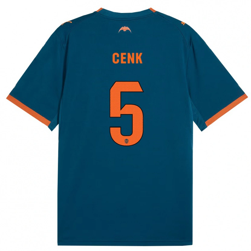 Danxen Kinder Cenk Ozkacar #5 Stahlblau Orange Auswärtstrikot Trikot 2026/27 T-Shirt Österreich