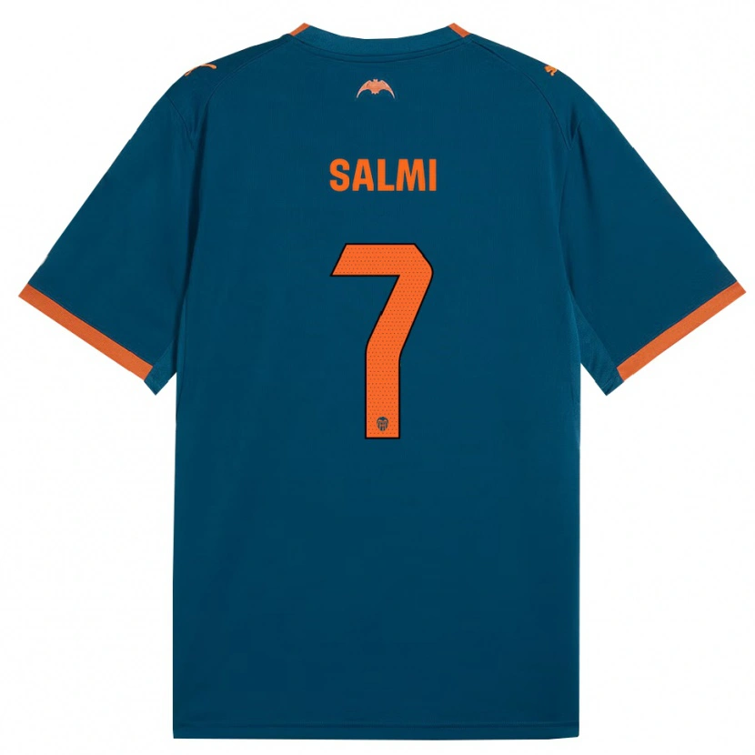 Danxen Kinder Iina Salmi #7 Stahlblau Orange Auswärtstrikot Trikot 2026/27 T-Shirt Österreich