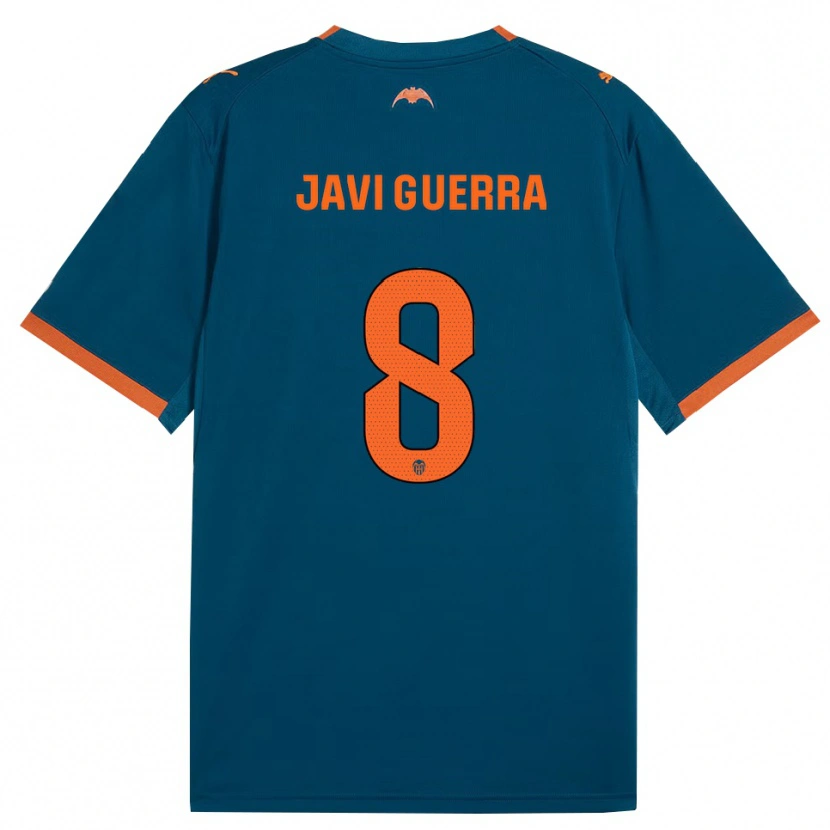 Danxen Kinder Javi Guerra #8 Stahlblau Orange Auswärtstrikot Trikot 2026/27 T-Shirt Österreich