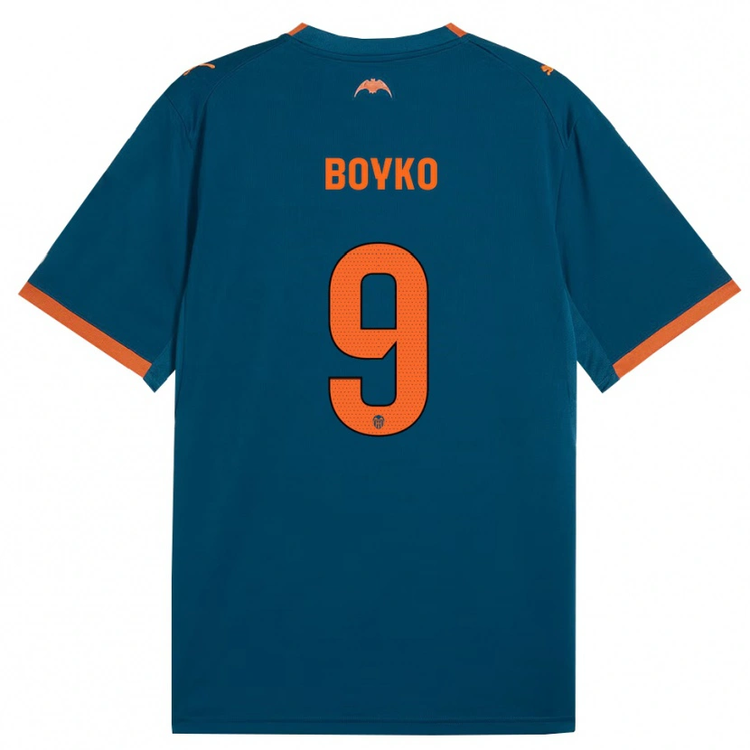 Danxen Kinder Yaroslav Boyko #9 Stahlblau Orange Auswärtstrikot Trikot 2026/27 T-Shirt Österreich