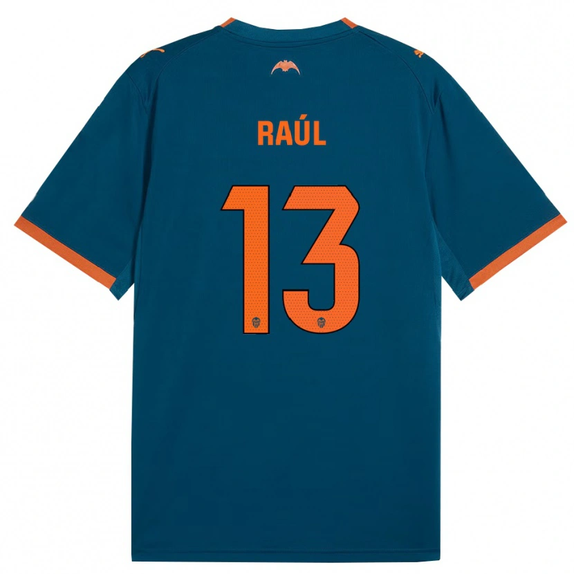 Danxen Kinder Raúl Jiménez #13 Stahlblau Orange Auswärtstrikot Trikot 2026/27 T-Shirt Österreich