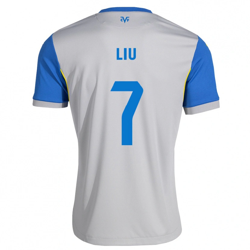 Danxen Kinder Kaiyuan Liu #7 Dodgerblau Grau Auswärtstrikot Trikot 2026/27 T-Shirt Österreich