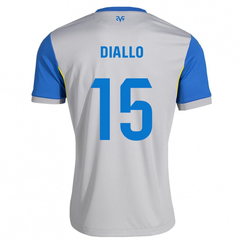 Danxen Kinder Moussa Diallo #15 Dodgerblau Grau Auswärtstrikot Trikot 2026/27 T-Shirt Österreich