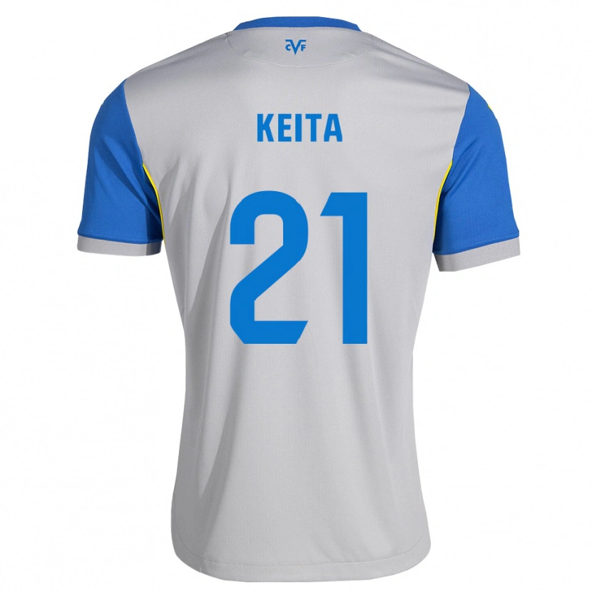 Danxen Kinder Manfa Keita #21 Dodgerblau Grau Auswärtstrikot Trikot 2026/27 T-Shirt Österreich