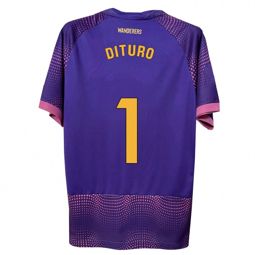 Danxen Kinder Matías Dituro #1 Lila Weiß Rosa Auswärtstrikot Trikot 2026/27 T-Shirt Österreich