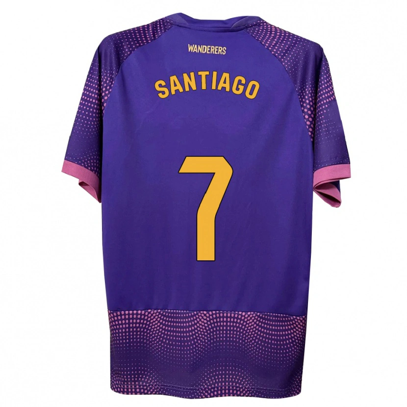 Danxen Kinder Yago Santiago #7 Lila Weiß Rosa Auswärtstrikot Trikot 2026/27 T-Shirt Österreich
