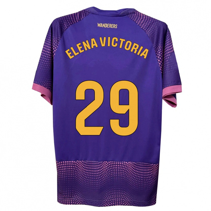 Danxen Kinder Elena Victoria Mas Berna #29 Lila Weiß Rosa Auswärtstrikot Trikot 2026/27 T-Shirt Österreich