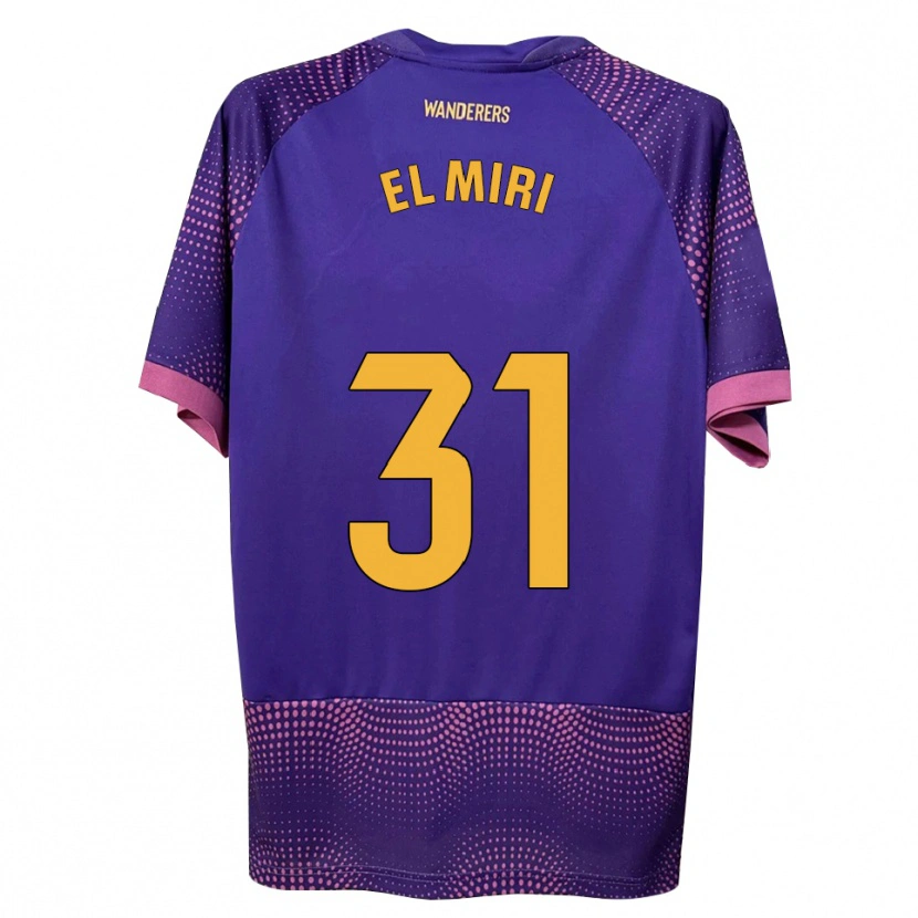 Danxen Kinder Walid El Miri #31 Lila Weiß Rosa Auswärtstrikot Trikot 2026/27 T-Shirt Österreich