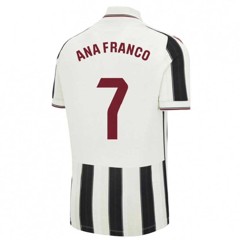 Danxen Kinder Ana Franco De La Vega #7 Schwarz Weiß Rot Auswärtstrikot Trikot 2026/27 T-Shirt Österreich