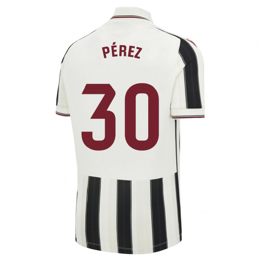 Danxen Kinder Luismi Pérez #30 Schwarz Weiß Rot Auswärtstrikot Trikot 2026/27 T-Shirt Österreich