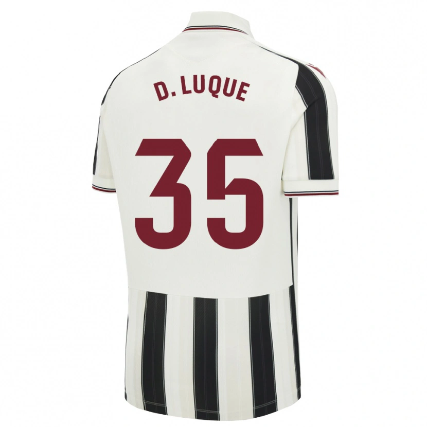 Danxen Kinder Daniela Luque Fernández #35 Schwarz Weiß Rot Auswärtstrikot Trikot 2026/27 T-Shirt Österreich