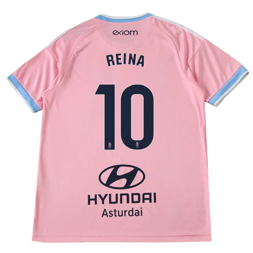 Danxen Kinder Alberto Reina #10 Kornblumenblau Rosa Auswärtstrikot Trikot 2026/27 T-Shirt Österreich