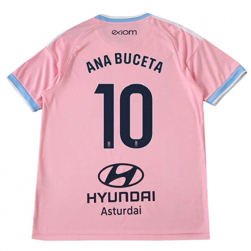 Danxen Kinder Ana Buceta #10 Kornblumenblau Rosa Auswärtstrikot Trikot 2026/27 T-Shirt Österreich
