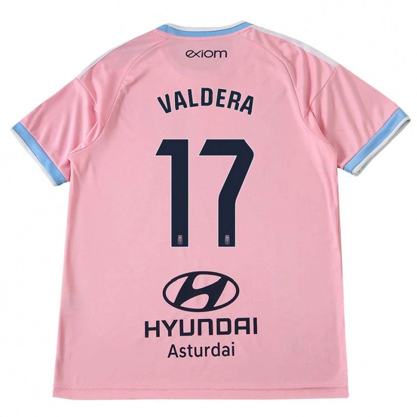 Danxen Kinder Rubén Valdera #17 Kornblumenblau Rosa Auswärtstrikot Trikot 2026/27 T-Shirt Österreich